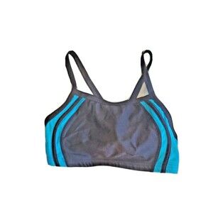 Girls XS Swim Top Bikini Pullover By Speedo Competition Swimwear Blue Black